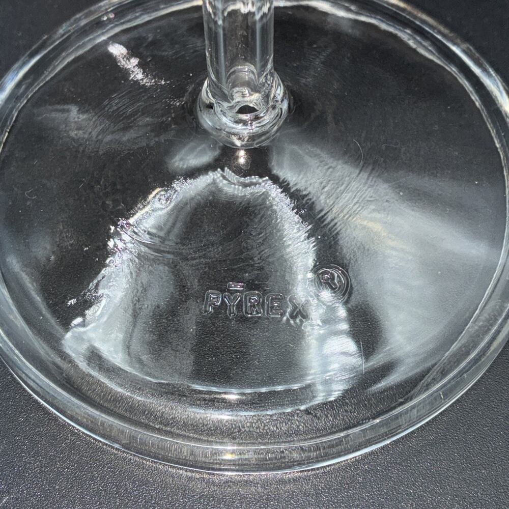Vintage Pyrex Flameware Glass Percolator 6 Cup Glass Coffee Pot 7756 Blue Tint - Picture 6 of 16